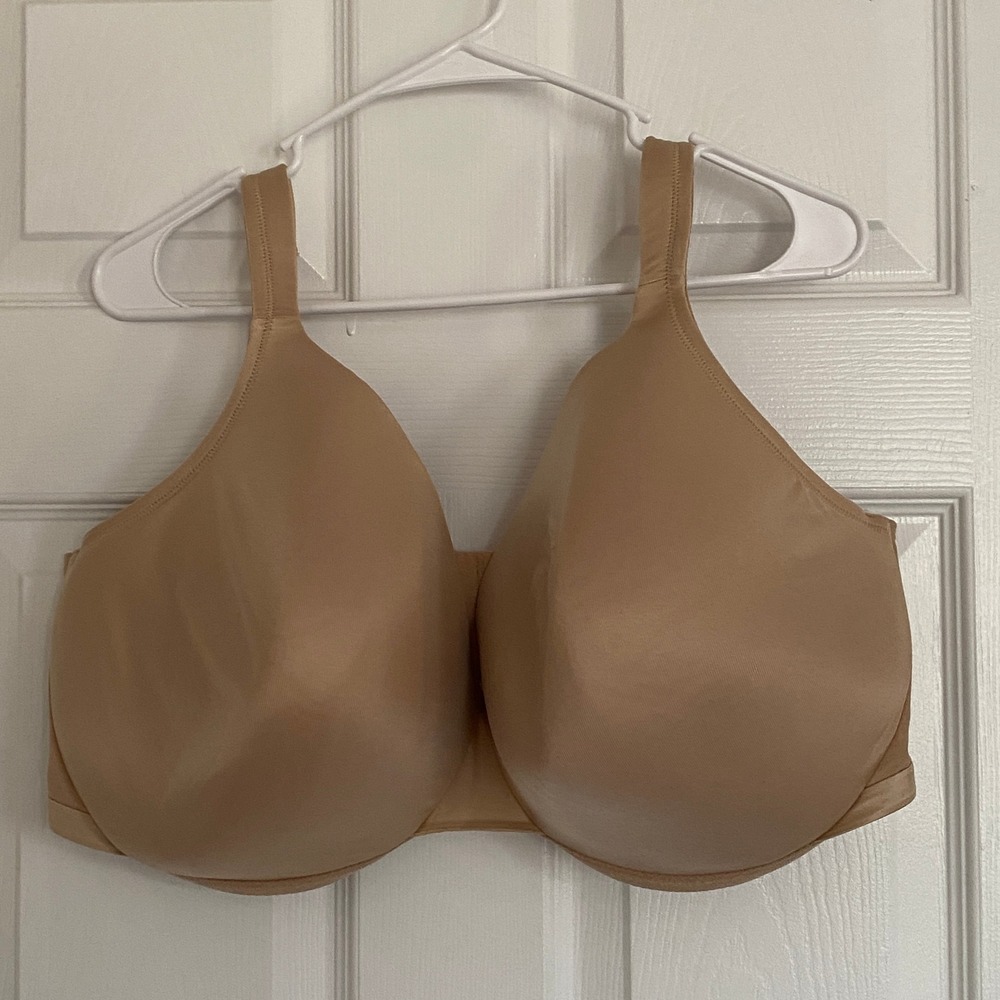 Cacique Smoothing Lightly Lined Full Coverage Bra Beige 44H Underwire Comfort
